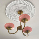 Cloudlet Modern Chandelier, Hand-Sprayed Glass Shades, Adjustable Drop