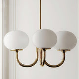 Cloudlet Modern Chandelier, Hand-Sprayed Glass Shades, Adjustable Drop