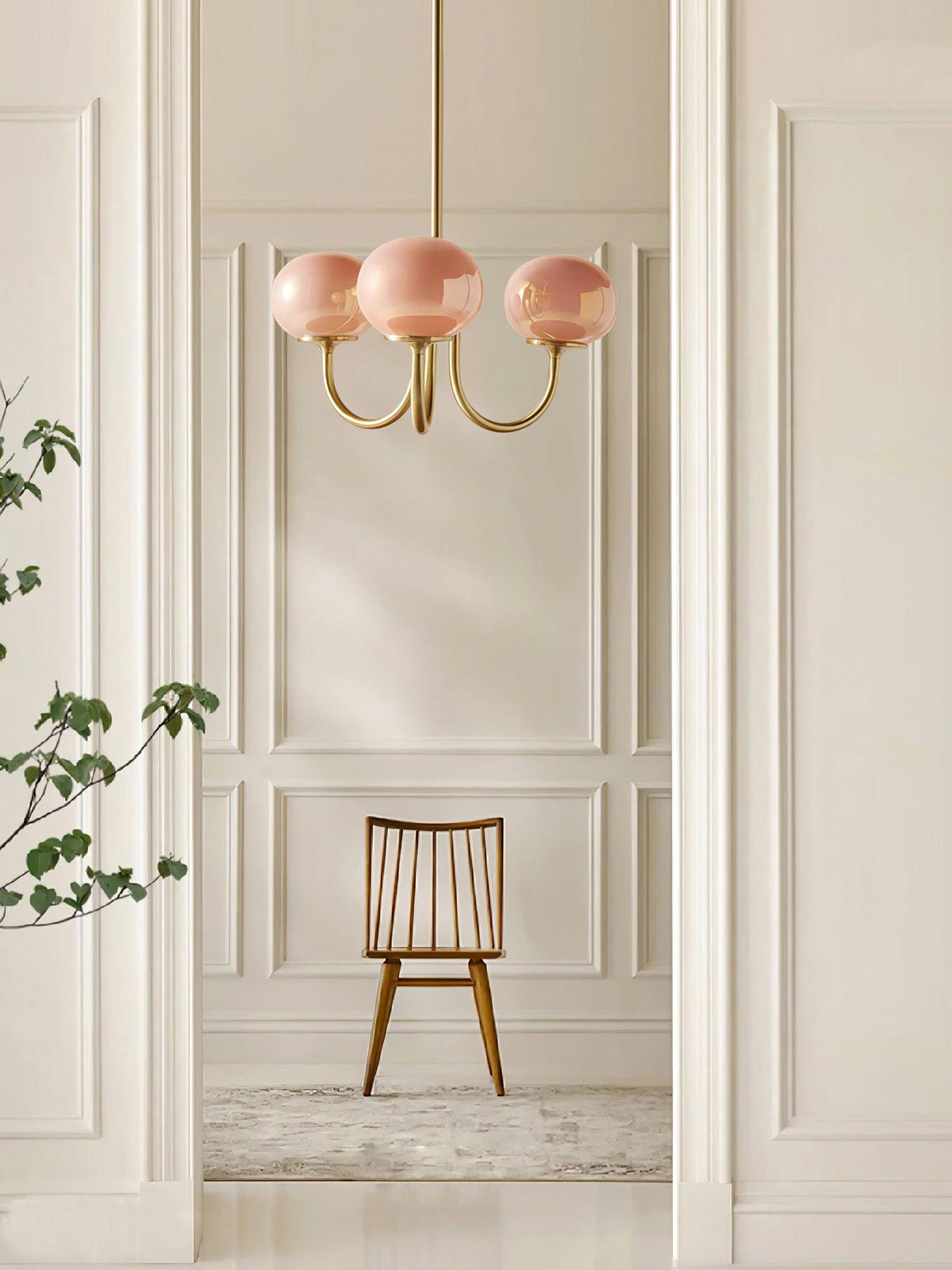 Cloudlet Modern Chandelier, Hand-Sprayed Glass Shades, Adjustable Drop