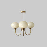 Cloudlet Modern Chandelier, Hand-Sprayed Glass Shades, Adjustable Drop