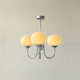Cloudlet Modern Chandelier, Hand-Sprayed Glass Shades, Adjustable Drop