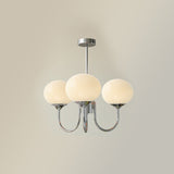 Cloudlet Modern Chandelier, Hand-Sprayed Glass Shades, Adjustable Drop