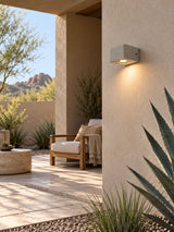 Hakon Outdoor Exterior Wall Lights, Micro-Cement Wall Sconce, 3000K LED, IP54, Porch & Patio