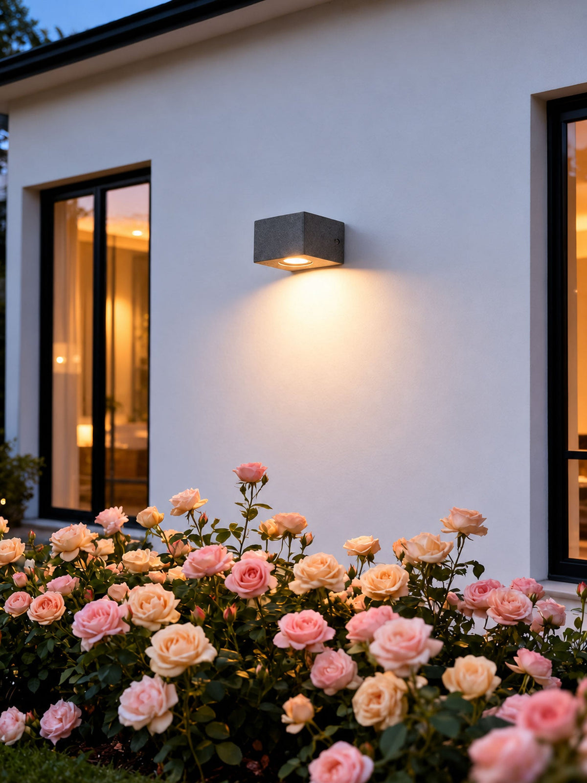 Hakon Outdoor Exterior Wall Lights, Micro-Cement Wall Sconce, 3000K LED, IP54, Porch & Patio