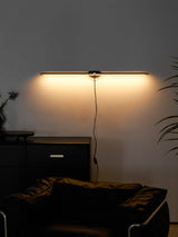 Plug In Wall Sconce, Minimalist Linear Wall Light, Warm Light, Gold, Dimmer Option
