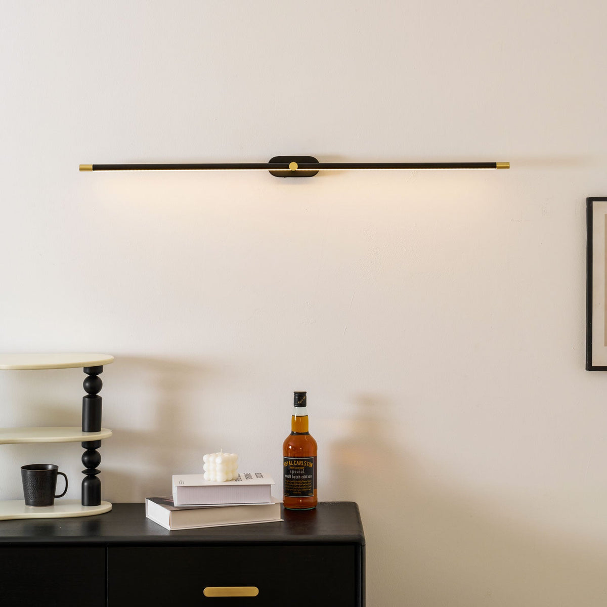 Eskil Sconces Wall Lights, Rechargeable Battery Operated Linear Wall Sconce, Remote, 3 Colors