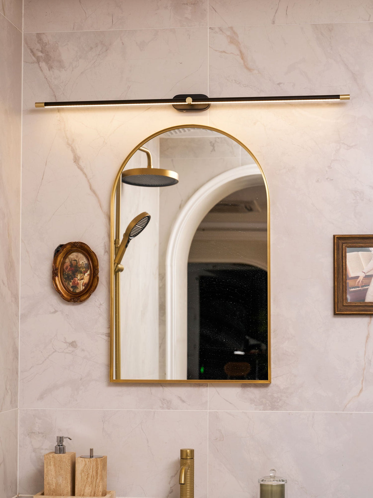 Eskil Sconces Wall Lights, Rechargeable Battery Operated Linear Wall Sconce, Remote, 3 Colors