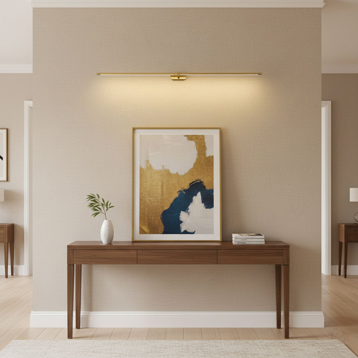 Eskil Sconces Wall Lights, Rechargeable Battery Operated Linear Wall Sconce, Remote, 3 Colors