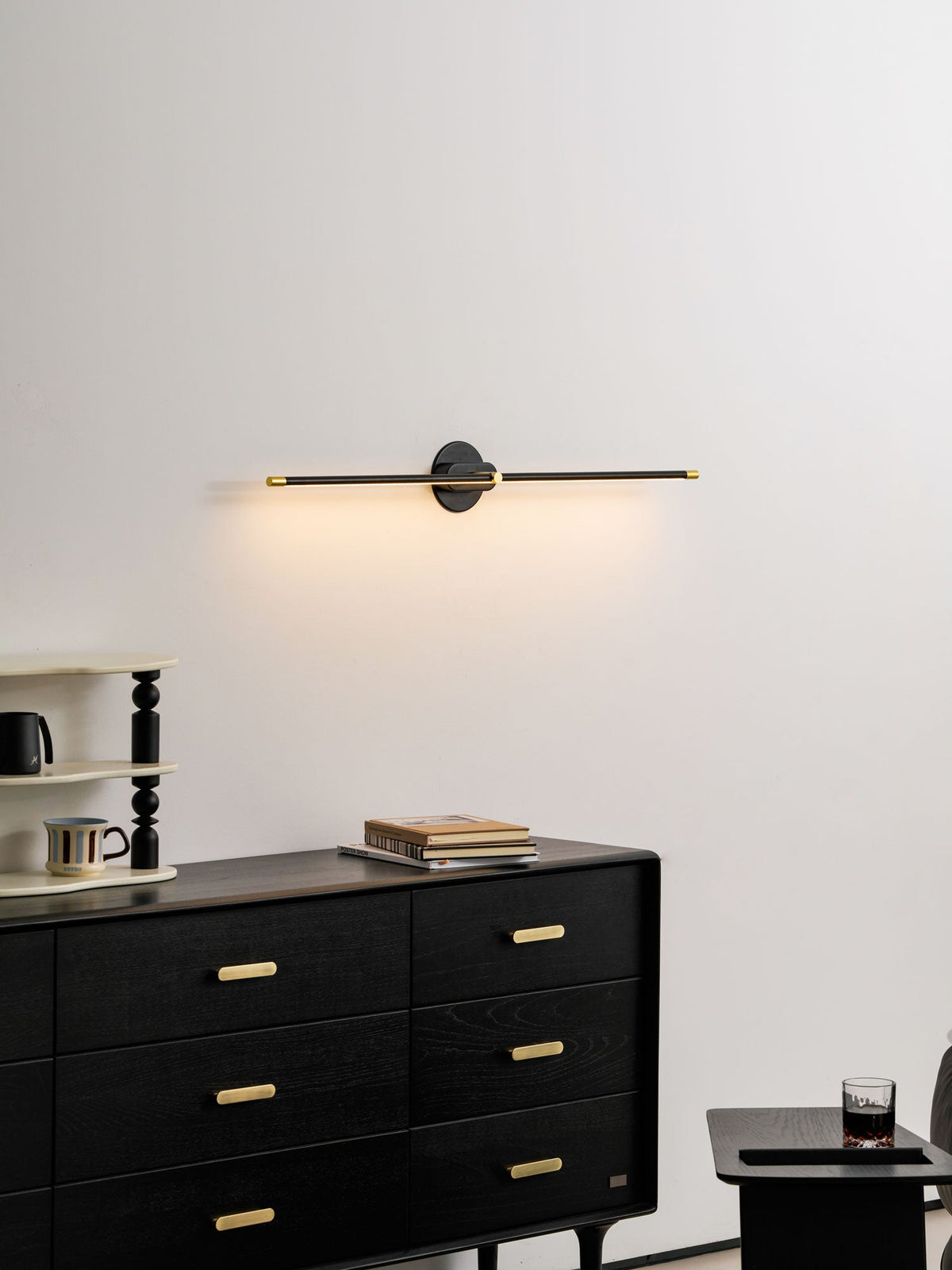 Alden Vanity Lights for Mirror, Linear LED Bathroom Wall Light, Hardwired, 27 to 50 Inch