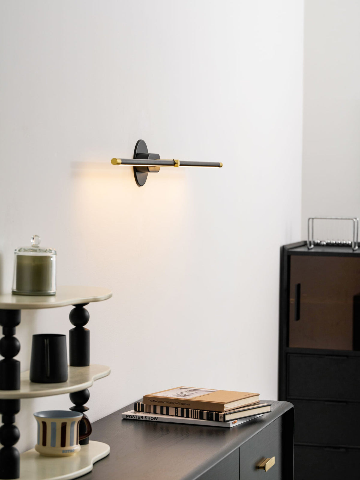Alden Vanity Lights for Mirror, Linear LED Bathroom Wall Light, Hardwired, 27 to 50 Inch