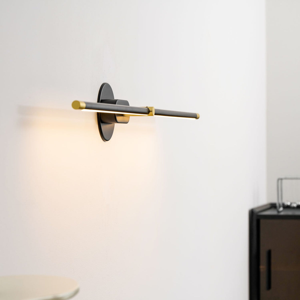 Alden Vanity Lights for Mirror, Linear LED Bathroom Wall Light, Hardwired, 27 to 50 Inch