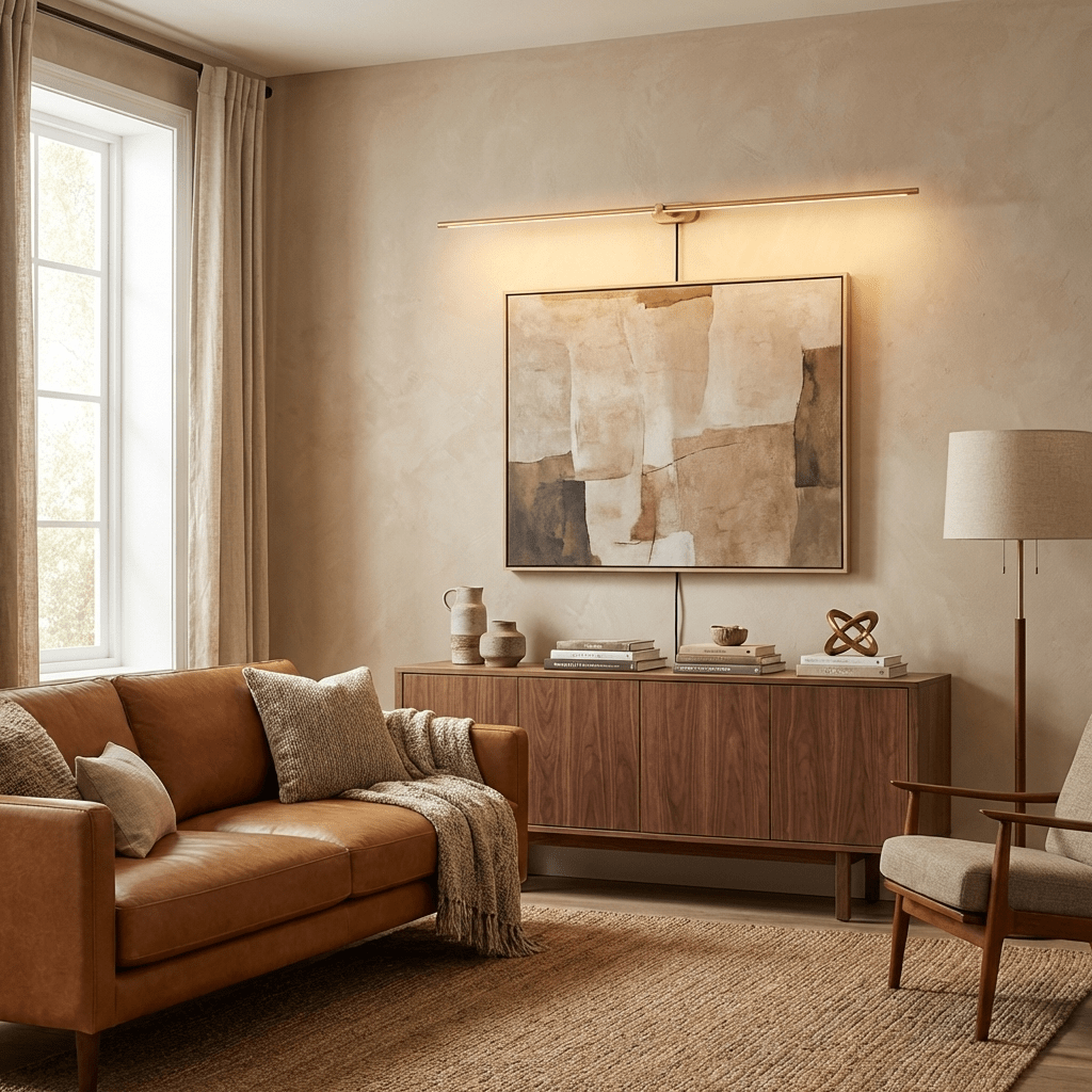 Plug In Wall Sconce, Minimalist Linear Wall Light, Warm Light, Gold, Dimmer Option