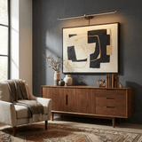 Plug In Wall Sconce, Minimalist Linear Wall Light, Warm Light, Gold, Dimmer Option