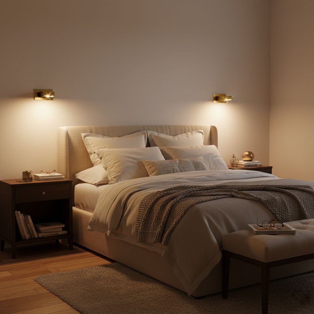Soren LED Light Reading Lamps, Modern Bedside LED Reading Light, Warm Light, 6 Finishes
