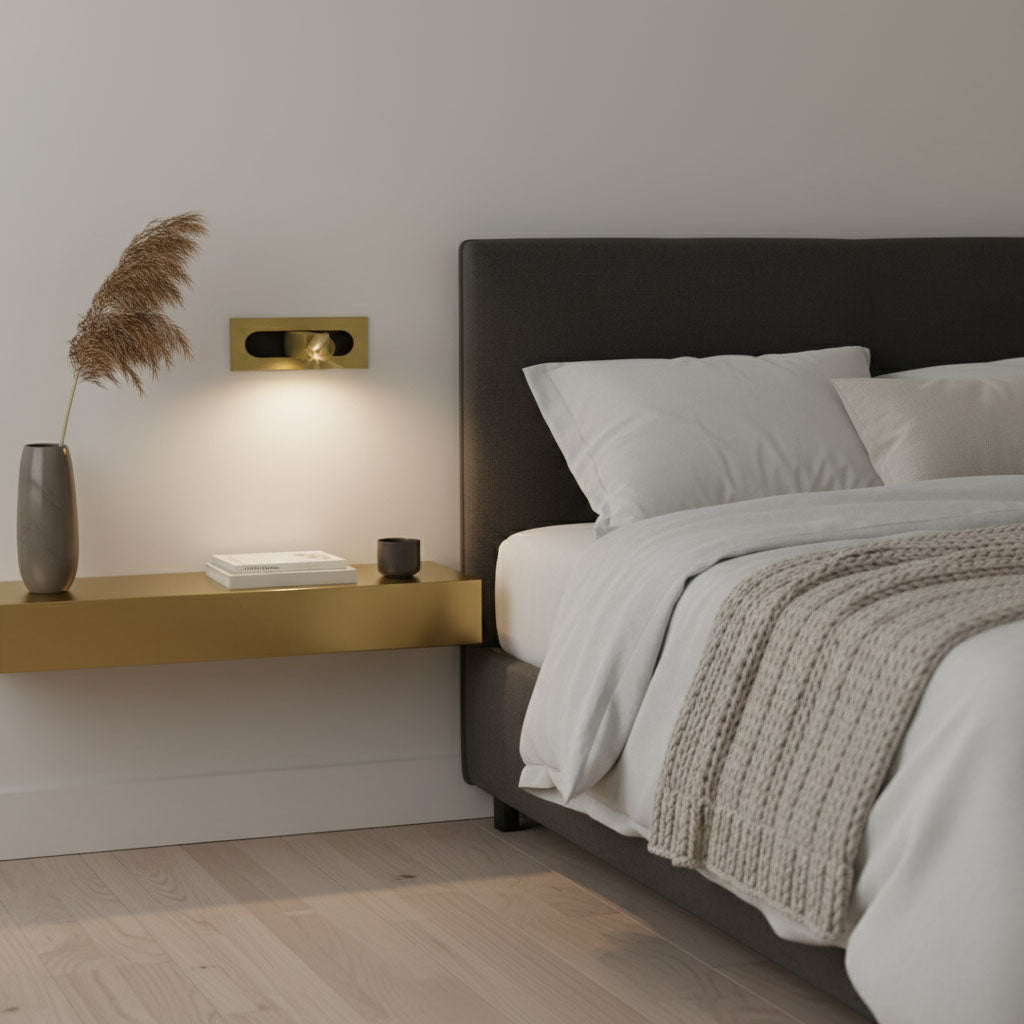 Soren LED Light Reading Lamps, Modern Bedside LED Reading Light, Warm Light, 6 Finishes