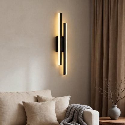 Orla Asymmetric LED Bathroom Vanity Light Bar, Dual-Tube, 3-Color Temperature
