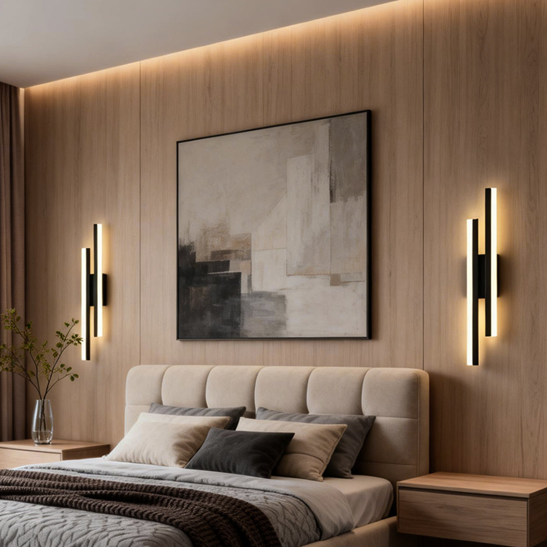 Orla Asymmetric LED Bathroom Vanity Light Bar, Dual-Tube, 3-Color Temperature