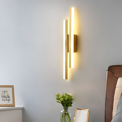 Orla Asymmetric LED Bathroom Vanity Light Bar, Dual-Tube, 3-Color Temperature