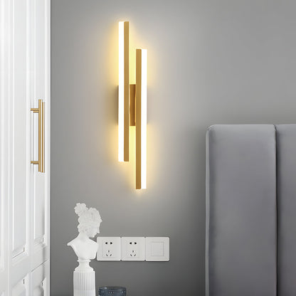 Orla Asymmetric LED Bathroom Vanity Light Bar, Dual-Tube, 3-Color Temperature