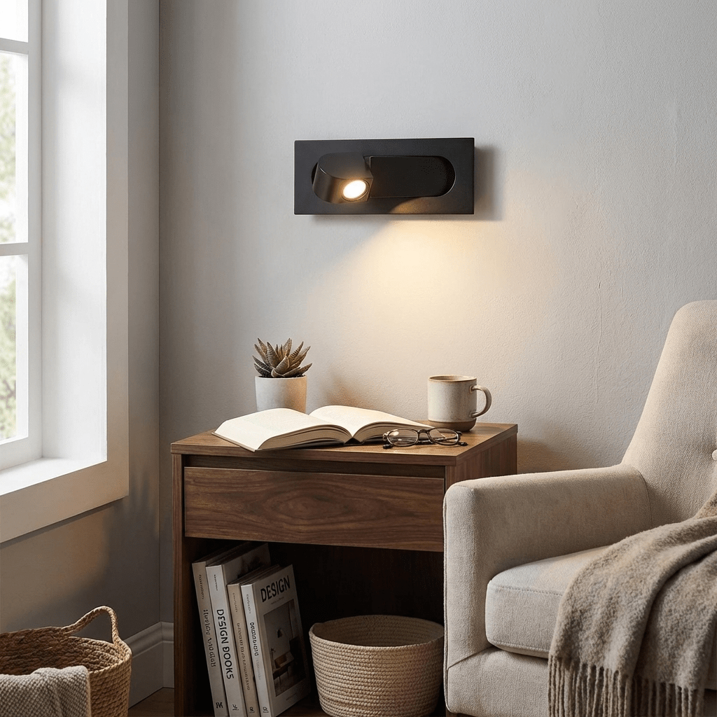 Soren LED Light Reading Lamps, Modern Bedside LED Reading Light, Warm Light, 6 Finishes