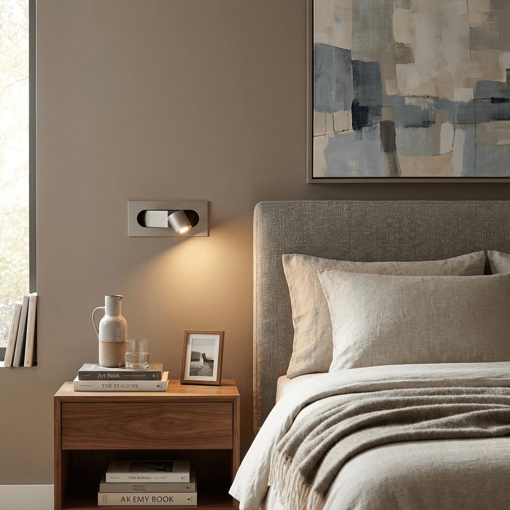 Soren LED Light Reading Lamps, Modern Bedside LED Reading Light, Warm Light, 6 Finishes