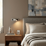 Soren LED Light Reading Lamps, Modern Bedside LED Reading Light, Warm Light, 6 Finishes