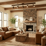 Eskil Spotlight Light, Natural Wood Beam Fixture, 1 to 5 Heads, Warm Light, Dimmable Option