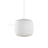 Eskil Island Kitchen Lighting Pendant, Crisscross Bubble Pendant Lighting, White, 11-31.5 in