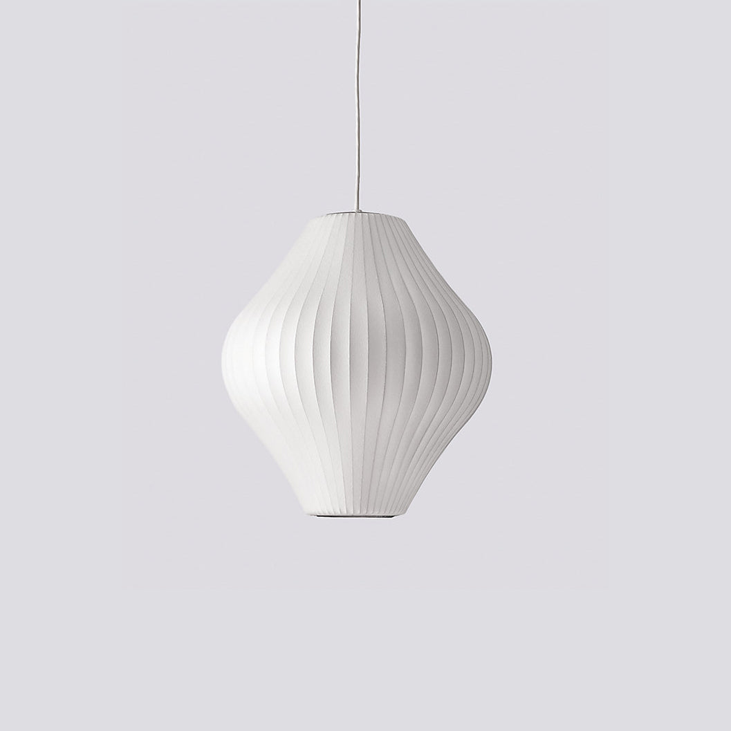 Eskil Island Kitchen Lighting Pendant, Crisscross Bubble Pendant Lighting, White, 11-31.5 in