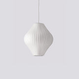 Eskil Island Kitchen Lighting Pendant, Crisscross Bubble Pendant Lighting, White, 11-31.5 in