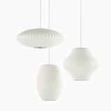 Eskil Island Kitchen Lighting Pendant, Crisscross Bubble Pendant Lighting, White, 11-31.5 in