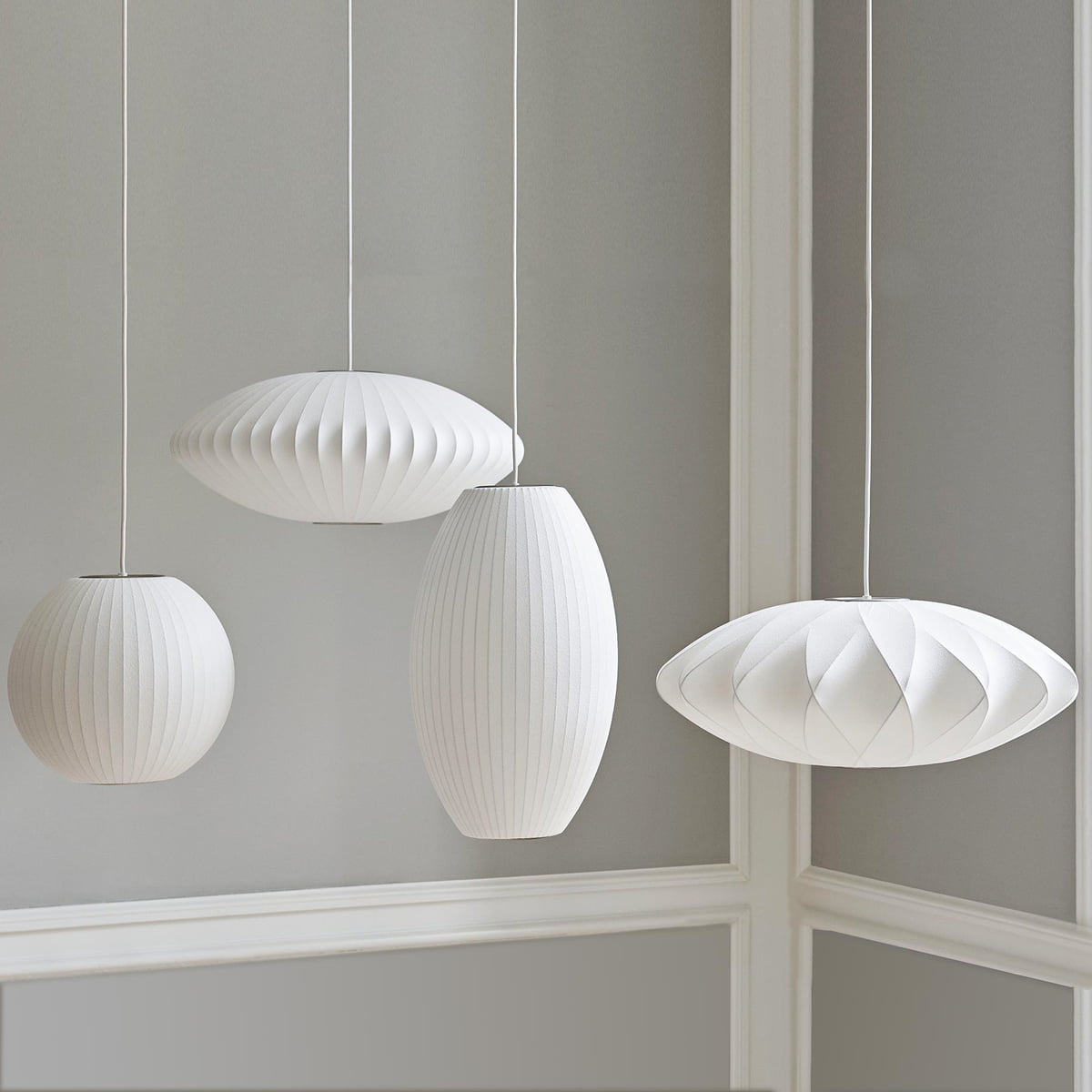 Eskil Island Kitchen Lighting Pendant, Crisscross Bubble Pendant Lighting, White, 11-31.5 in
