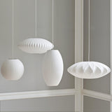 Eskil Island Kitchen Lighting Pendant, Crisscross Bubble Pendant Lighting, White, 11-31.5 in