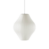 Eskil Island Kitchen Lighting Pendant, Crisscross Bubble Pendant Lighting, White, 11-31.5 in