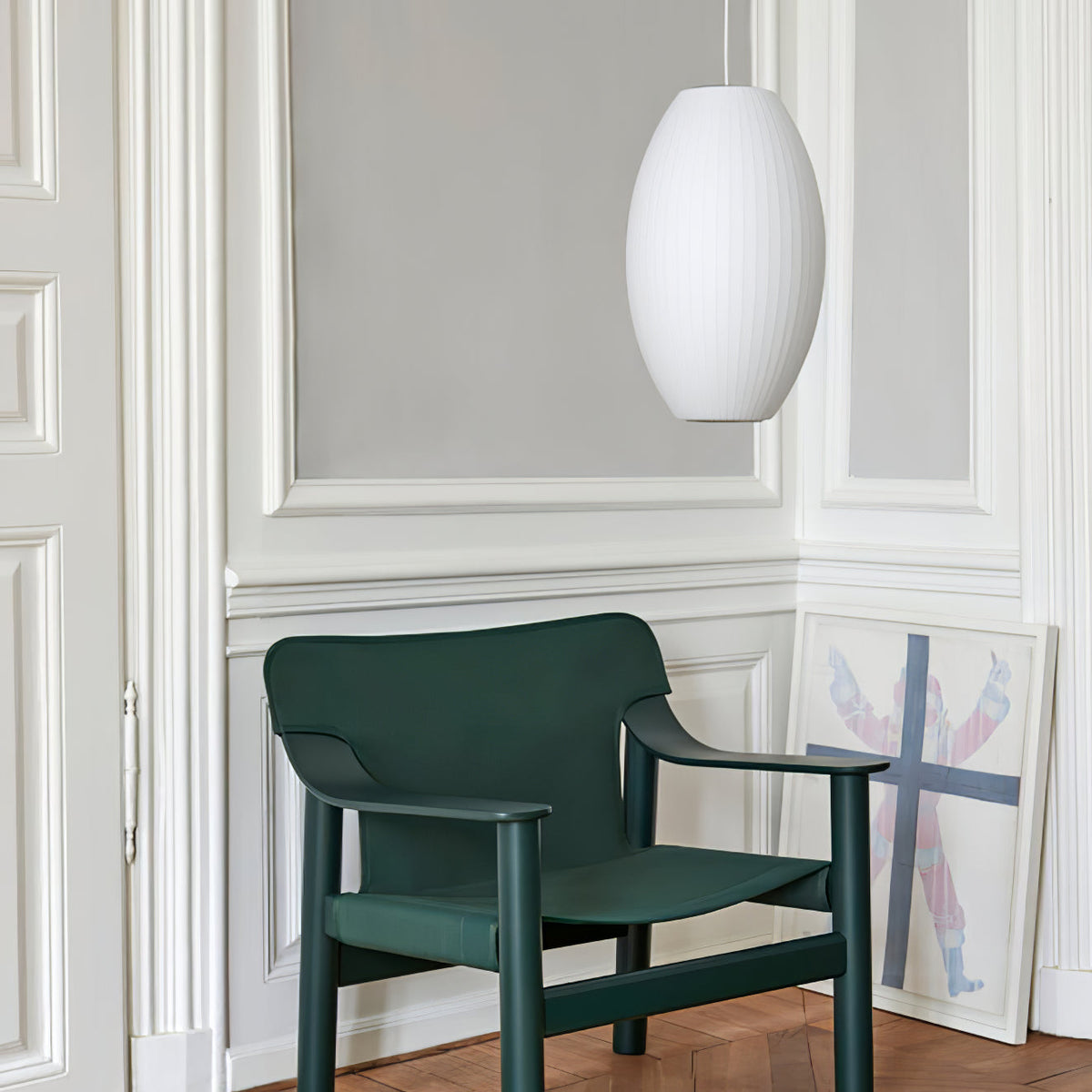 Eskil Island Kitchen Lighting Pendant, Crisscross Bubble Pendant Lighting, White, 11-31.5 in