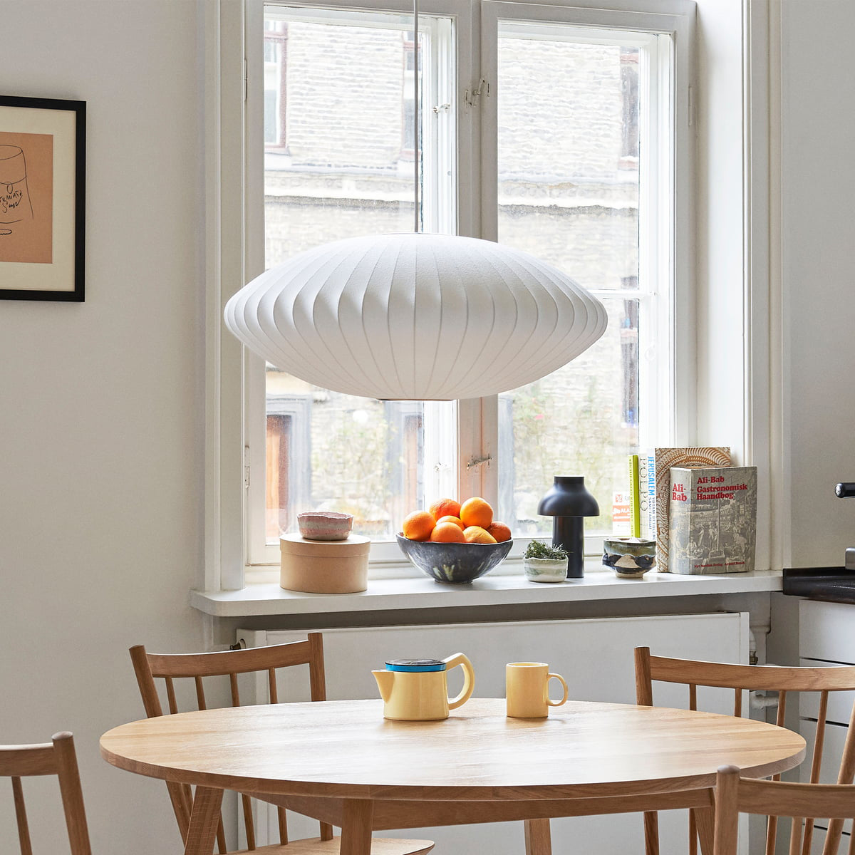 Eskil Island Kitchen Lighting Pendant, Crisscross Bubble Pendant Lighting, White, 11-31.5 in