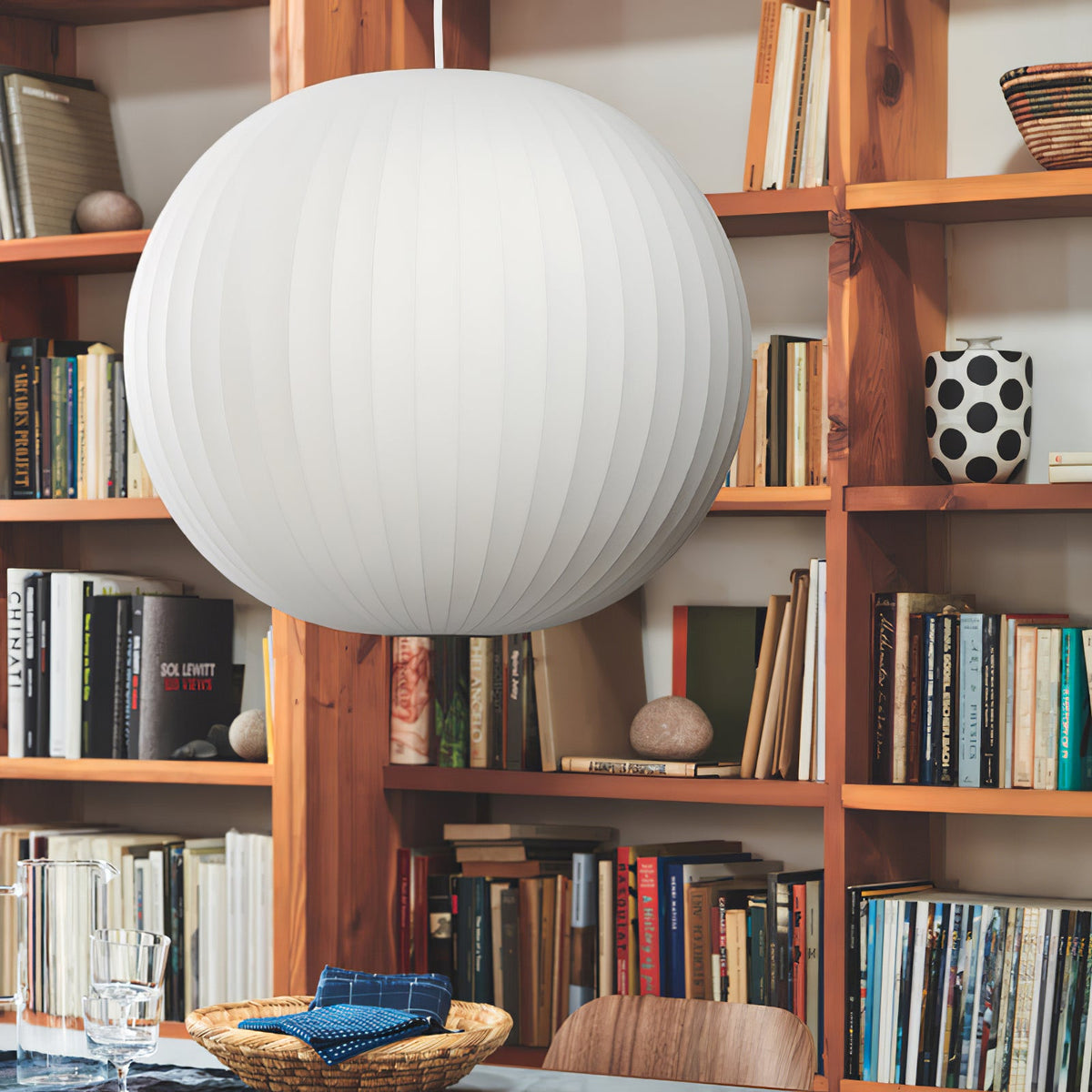 Eskil Island Kitchen Lighting Pendant, Crisscross Bubble Pendant Lighting, White, 11-31.5 in