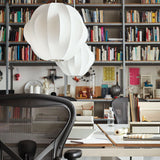 Eskil Island Kitchen Lighting Pendant, Crisscross Bubble Pendant Lighting, White, 11-31.5 in