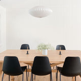 Eskil Island Kitchen Lighting Pendant, Crisscross Bubble Pendant Lighting, White, 11-31.5 in