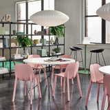 Eskil Island Kitchen Lighting Pendant, Crisscross Bubble Pendant Lighting, White, 11-31.5 in