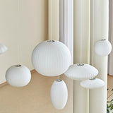 Eskil Island Kitchen Lighting Pendant, Crisscross Bubble Pendant Lighting, White, 11-31.5 in