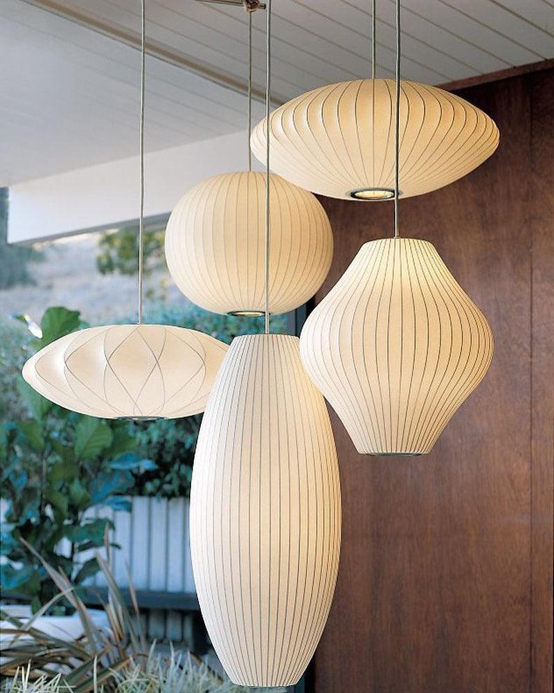 Eskil Island Kitchen Lighting Pendant, Crisscross Bubble Pendant Lighting, White, 11-31.5 in