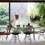 Eskil Island Kitchen Lighting Pendant, Crisscross Bubble Pendant Lighting, White, 11-31.5 in