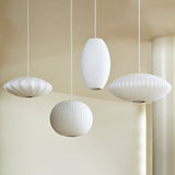 Eskil Island Kitchen Lighting Pendant, Crisscross Bubble Pendant Lighting, White, 11-31.5 in