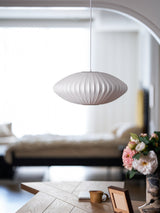 Eskil Island Kitchen Lighting Pendant, Crisscross Bubble Pendant Lighting, White, 11-31.5 in