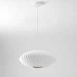 Eskil Island Kitchen Lighting Pendant, Crisscross Bubble Pendant Lighting, White, 11-31.5 in