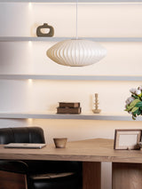 Eskil Island Kitchen Lighting Pendant, Crisscross Bubble Pendant Lighting, White, 11-31.5 in