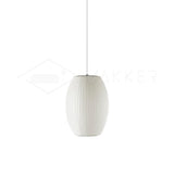 Eskil Island Kitchen Lighting Pendant, Crisscross Bubble Pendant Lighting, White, 11-31.5 in