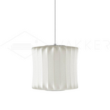 Eskil Island Kitchen Lighting Pendant, Crisscross Bubble Pendant Lighting, White, 11-31.5 in