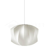 Eskil Island Kitchen Lighting Pendant, Crisscross Bubble Pendant Lighting, White, 11-31.5 in